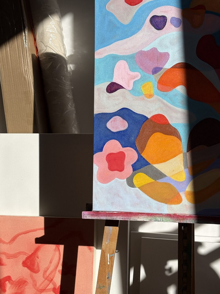 Floating away on the easel