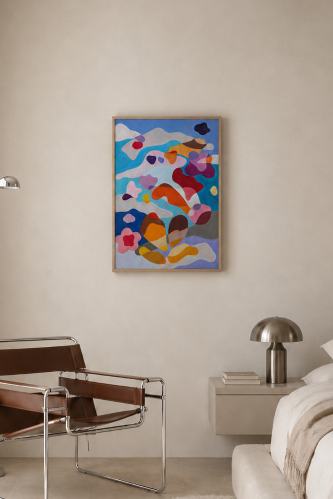 Floating away hanging in a room