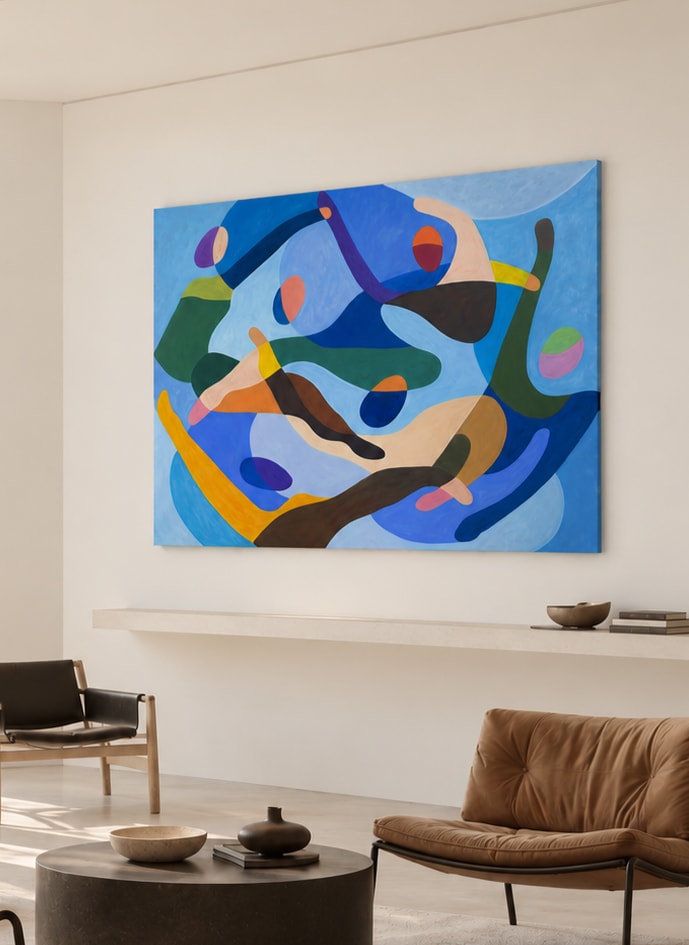 Swimmers hanging above a shelf